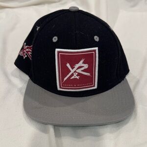 Young & Reckless Black Cap with Gray Brim